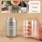 12pcs Small Clear Glass Vases for Centerpieces