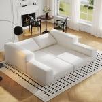 Beige Cloud Modular Sofa with Pillows