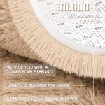 Soft Beige Machine Washable Shaggy Area Rug
