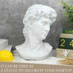 11-Inch David Bust - Classic Greek Home Decor