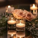 12pcs Small Clear Glass Vases for Centerpieces
