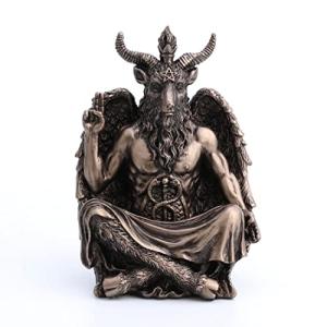 Baphomet Meditation Pose Resin Statue, 4.75