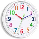 Lantoo Silent Kids Wall Clock – Battery-Powered, 8 Inch