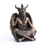 Baphomet Meditation Pose Resin Statue, 4.75