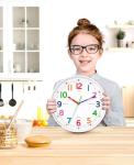 Lantoo Silent Kids Wall Clock – Battery-Powered, 8 Inch