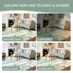 Soft Machine-Washable Area Rug for Living Rooms