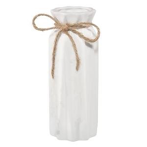 White Ceramic Flower Vase for Modern Home Decor