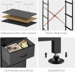 4-Drawer Fabric Storage Dresser with Wood Top