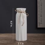 White Ceramic Flower Vase for Modern Home Decor