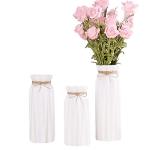 White Ceramic Flower Vase for Modern Home Decor