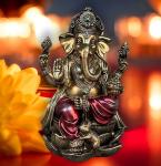 Ganesh Statue on Lotus Pedestal for Home Decor