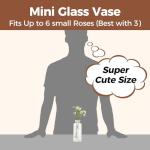 Set of 12 Vintage Mini Glass Flower Vases