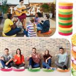 12 Pcs Round Fruit Floor Pillows for Kids