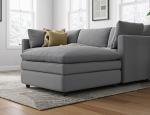 L-Shaped Cloud Couch with Ottoman for Living Room
