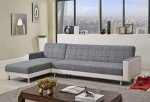 Black 5-Seater Linen Modular Sofa Bed Couch