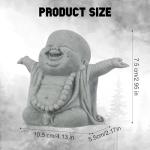 Laughing Buddha Sandstone Statue for Home Decor