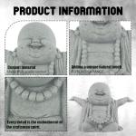 Laughing Buddha Sandstone Statue for Home Decor