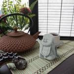 Laughing Buddha Sandstone Statue for Home Decor