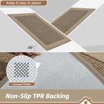 BEQHAUSE Non-Slip Indoor Door Mat - Taupe