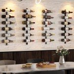 Wall Mounted Wine Rack for 12 Bottles