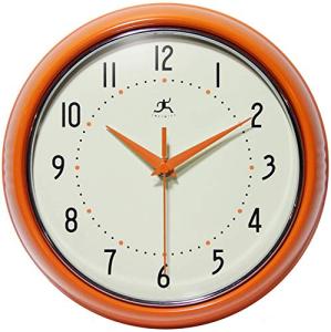 Retro 9-Inch Silent Sweep Mid-Century Wall Clock
