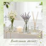 Set of 12 Rustic Glass Bud Vases