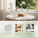 Set of 12 Rustic Glass Bud Vases