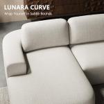 Ivory Beige Modular Sectional Sofa with Chaise