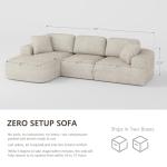 Dowinx 107" Modular Sectional Sofa with Chaise