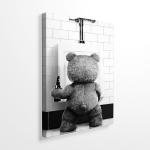 Funny Bathroom Art Print – Motivational Canvas Decor