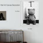 Funny Bathroom Art Print – Motivational Canvas Decor