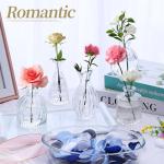 20 Clear Glass Bud Vases for Home or Events