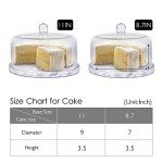 Marble Cheese Dome Cake Stand with Lid 8.7
