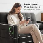 Marsail 3-in-1 Futon Sofa Bed with USB Charging