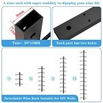 12-Bottle Wall-Mounted Wine Rack and Organizer