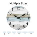Rustic Coastal Silent Wall Clock for Any Room