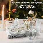 20 Clear Glass Bud Vases for Home or Events