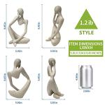 Sandstone Resin Abstract Thinker Sculpture for Decor
