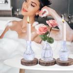 20 Clear Glass Bud Vases for Home or Events