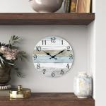 Rustic Coastal Silent Wall Clock for Any Room
