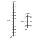 12-Bottle Wall-Mounted Wine Rack and Organizer