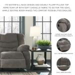 Ashley Tulen Modern Dark Gray Reclining Sofa