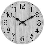 Rustic Battery-Operated Wall Clock - 8 Inch Gray