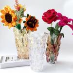 Bohemian Sparkle Glass Flower Vase 9.5 Inch