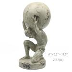 Atlas Lifting Earth Statue for Home Decor