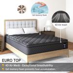 Viscountess 14 Inch Euro Top Hybrid Mattress