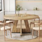 LITTLE TREE Round Dining Table for 4-6 People