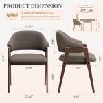 Set of 4 Modern Upholstered Dining Chairs