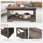 5-Piece Farmhouse Living Room Table Set with USB Ports