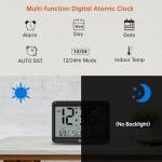 Atomic Wall Clock with Large Display and Temperature